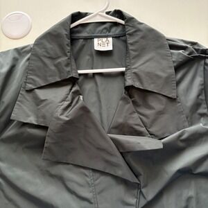 PLANET Women One Size Fits All Gray Nylon Lightweight Cropped Jacket